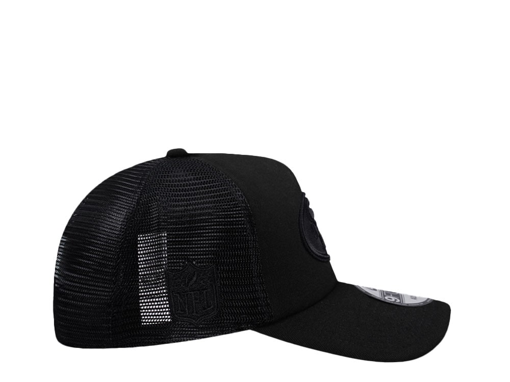 New Era San Francisco 49ers Black Foam Trucker 9Forty A Frame Snapback Casquette
