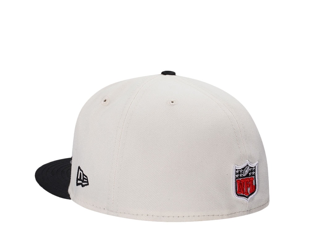 New Era Atlanta Falcons 50 Seasons Chrome Satin Brim Two Tone Edition 59Fifty Fitted Casquette