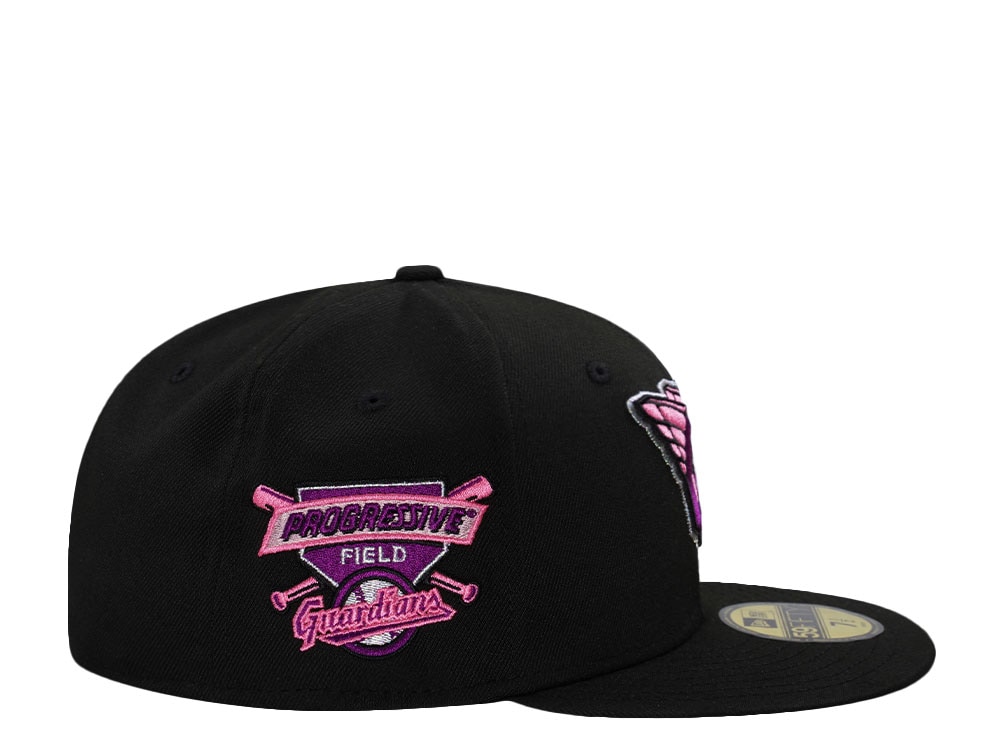 New Era Cleveland Guardians Progressive Field Magenta Black Prime Edition 59Fifty Fitted Casquette