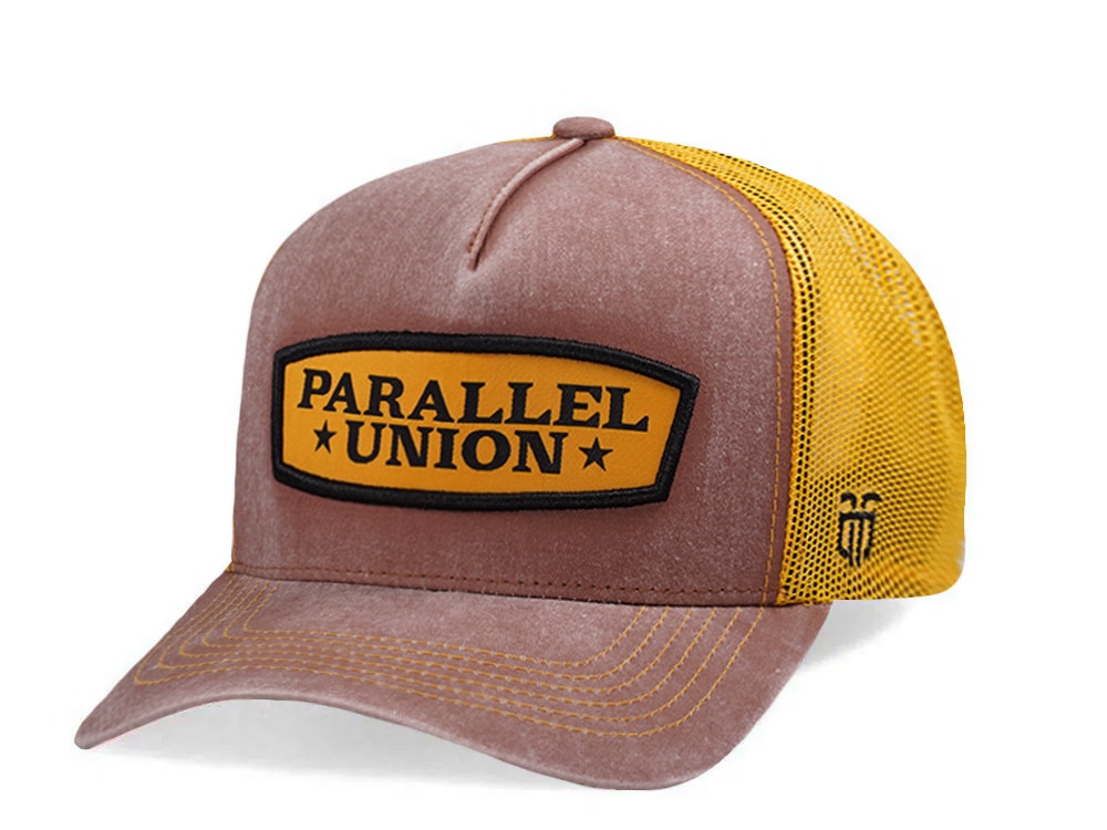 Parallel Union Patch Brown Edition Trucker Snapback Casquette
