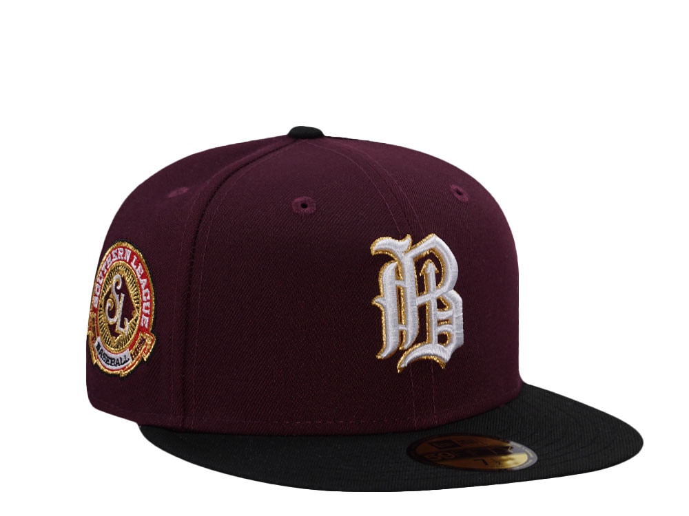 New Era Birmingham Barons Southern League Baseball Maroon Two Tone Edition 59Fifty Fitted Casquette