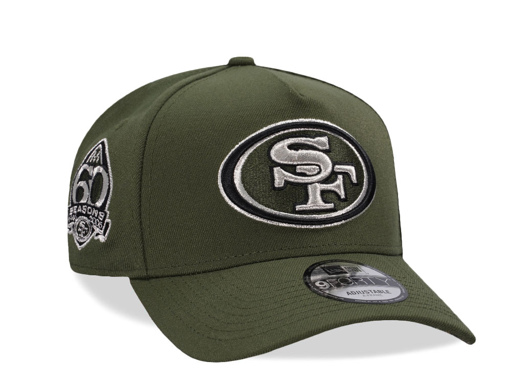 New Era San Francisco 49ers 60 Seasons Green Realtree Edition 9Forty A Frame Snapback Casquette
