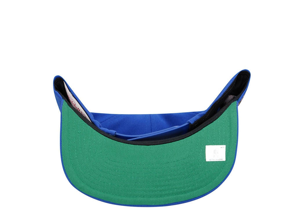 Mitchell & Ness Dallas Mavericks Conference Patch Blue Snapback Casquette