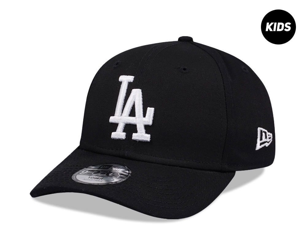 New Era Los Angeles Dodgers League Essential Black Kids 9Forty Strapback Casquette