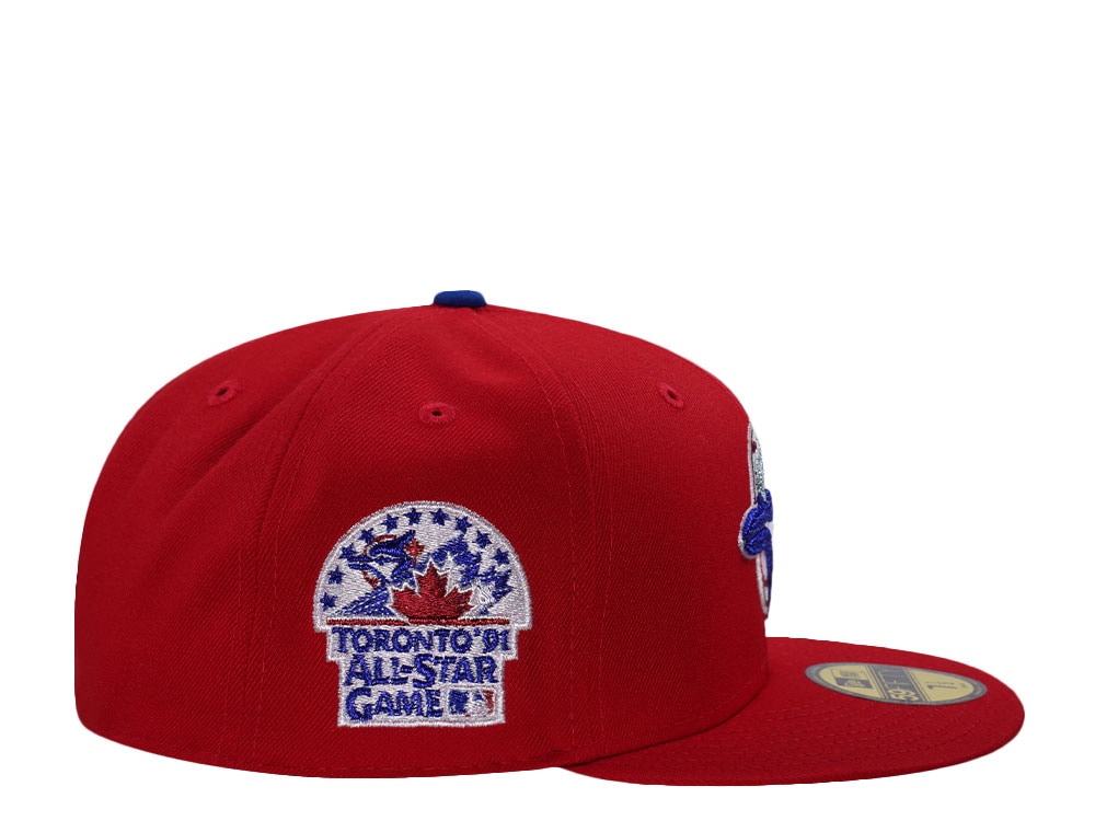 New Era Toronto Blue Jays All Star Game 1991 Chainstitch Red Edition 59Fifty Fitted Casquette