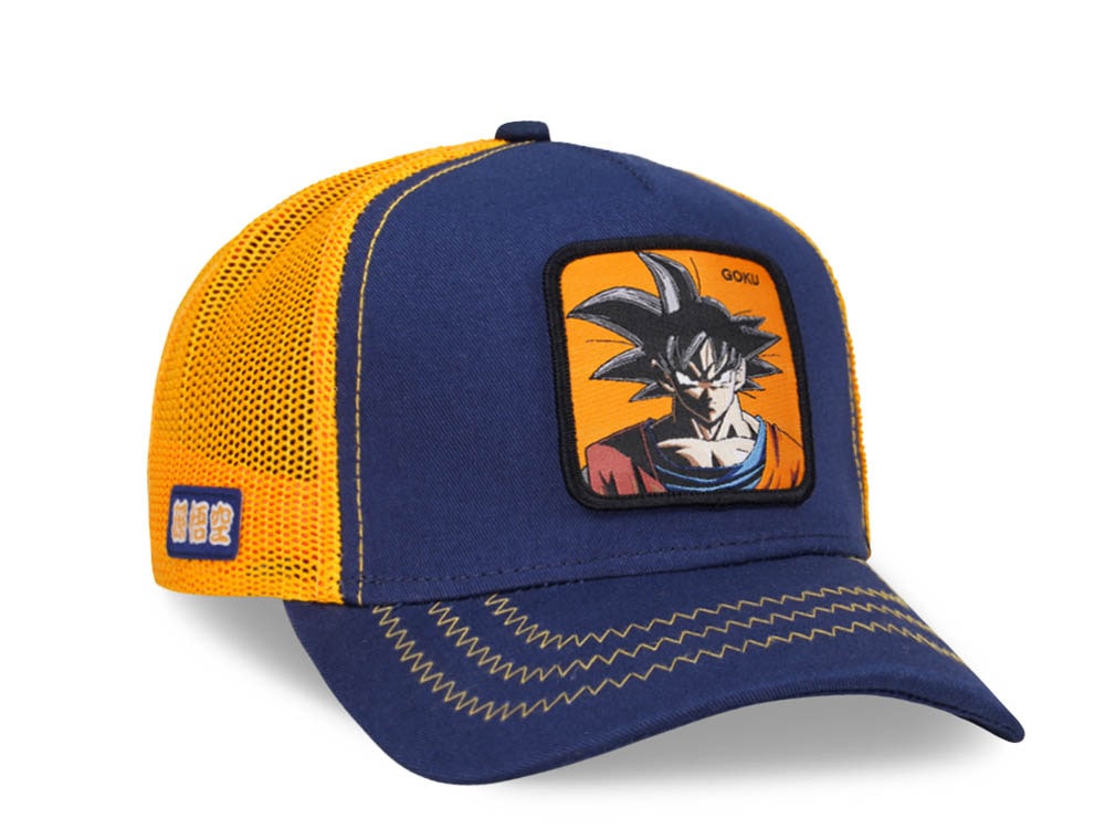 Capslab Dragon Ball Z Goku Blue/Orange Trucker Snapback Casquette