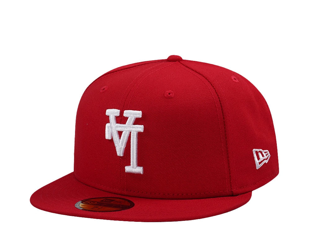 New Era Los Angeles Dodgers Upside Down Scarlet Prime Edition 59Fifty Fitted Casquette