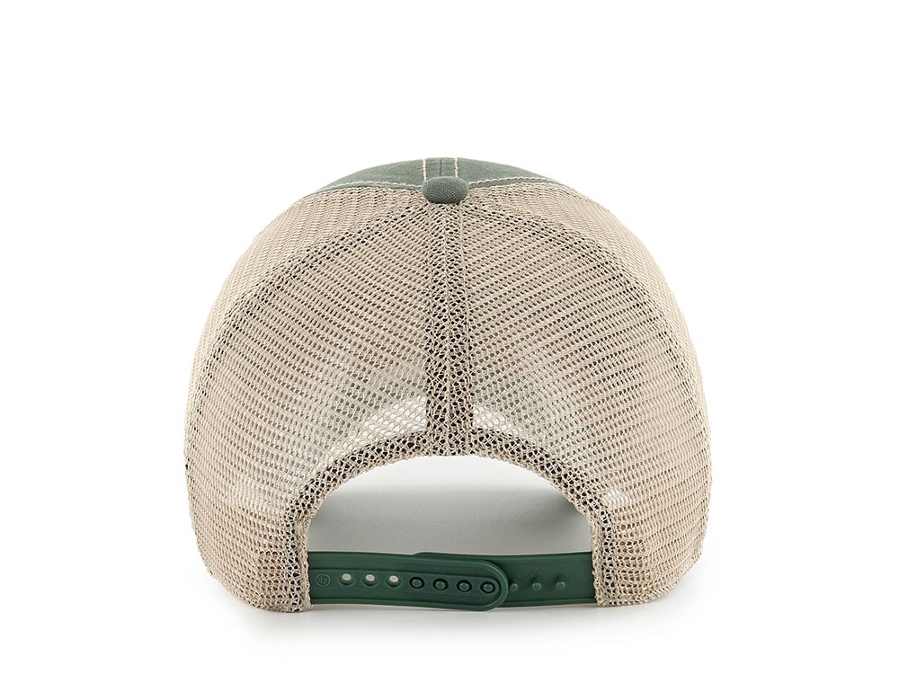 47Brand Oakland Athletics Bottle Green Tuscloosa Edition Trucker Clean Up Snapback Casquette