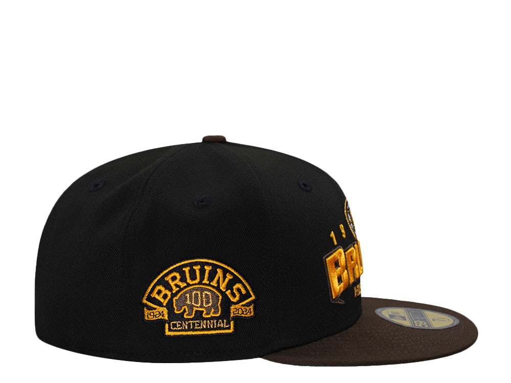 New Era Boston Bruins Centennial Two Tone Throwback Edition 59Fifty Fitted Casquette