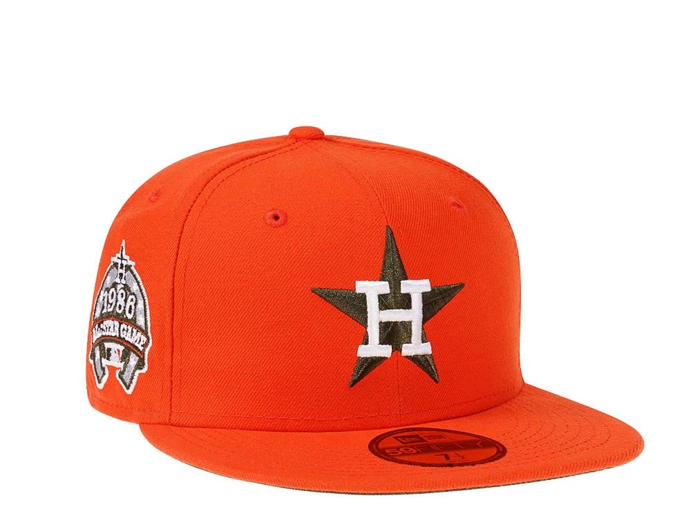 New Era Houston Astros All Star Game 1986 Orange Green Edition 59Fifty Fitted Casquette