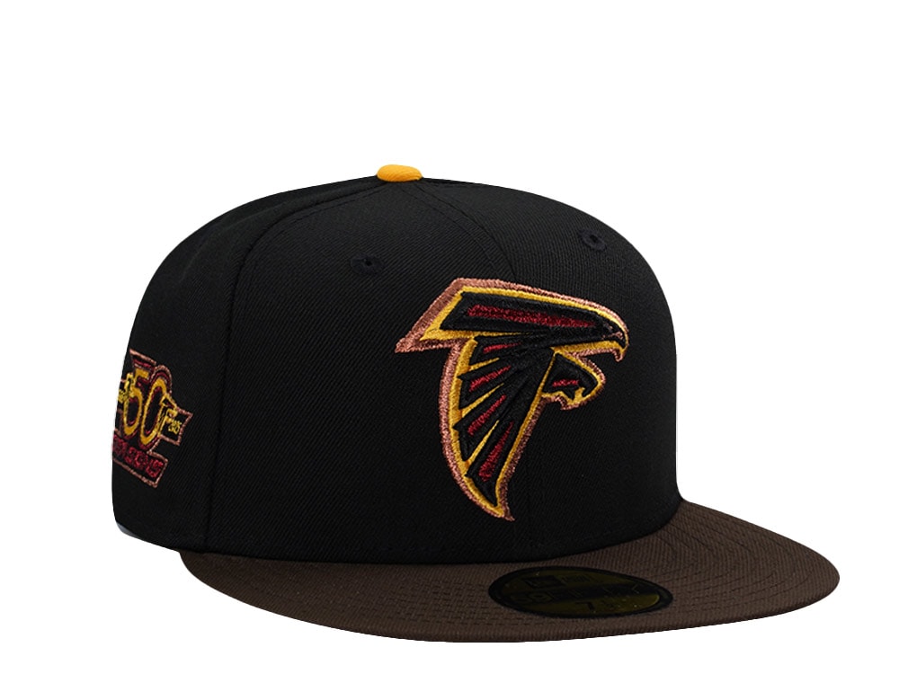 New Era Atlanta Falcons 50th Anniversary Black Two Tone Edition 59Fifty Fitted Casquette