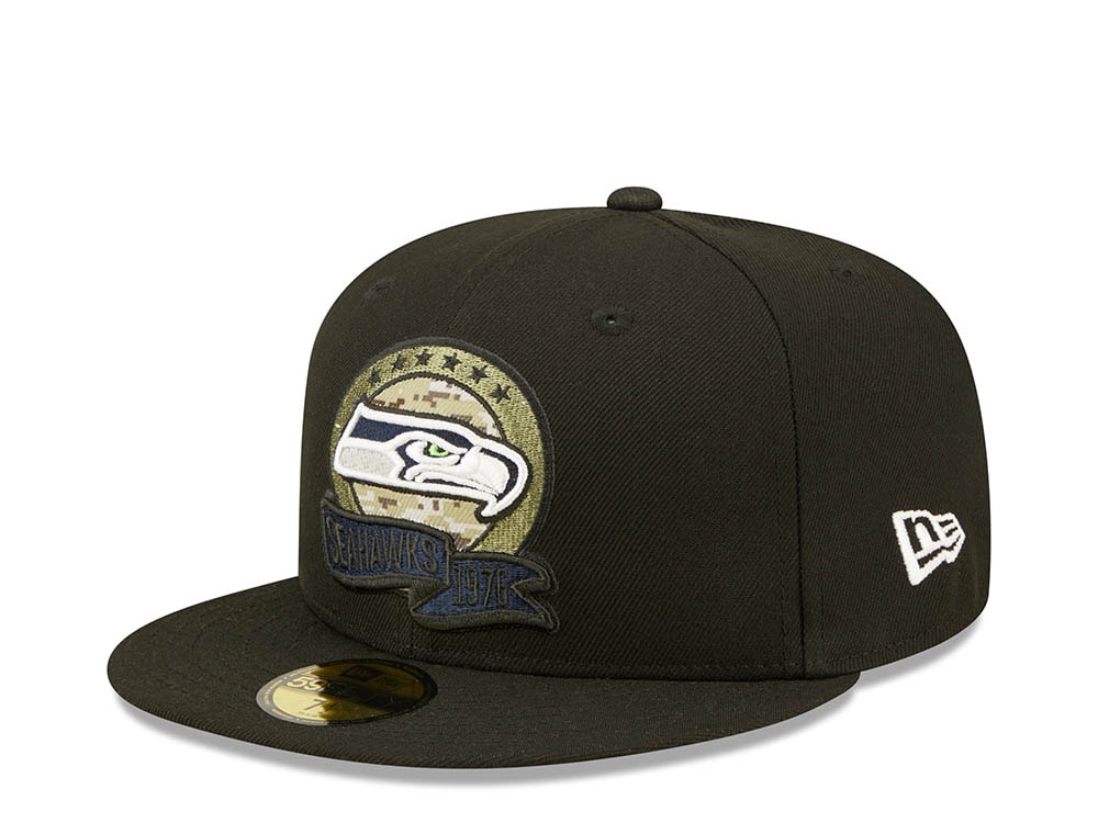 New Era Seattle Seahawks Salute to Service 2022 Fitted 59Fifty Casquette