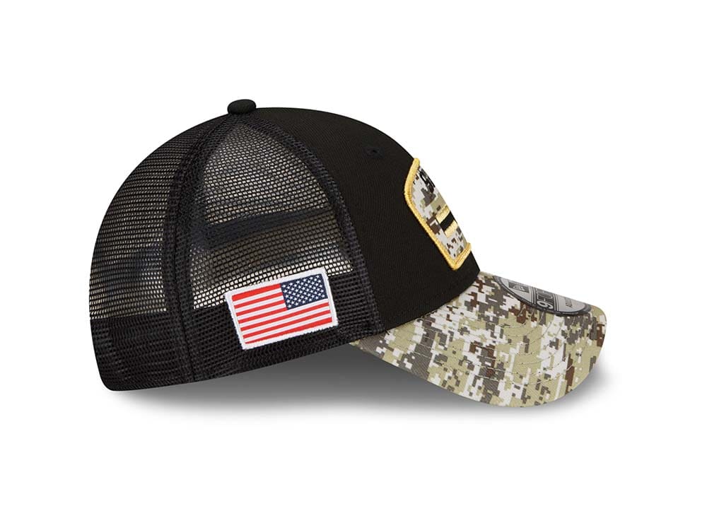 New Era New Orleans Saints Salute to Service 21 9Forty Trucker Snapback Casquette