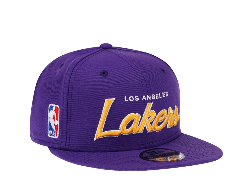 New Era Los Angeles Lakers Script Up Edition 9Fifty Snapback Casquette