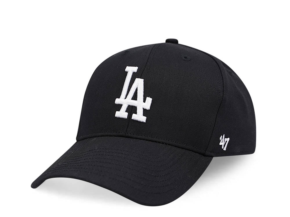 47Brand Los Angeles Dodgers Black Raised Basic MVP Snapback Casquette