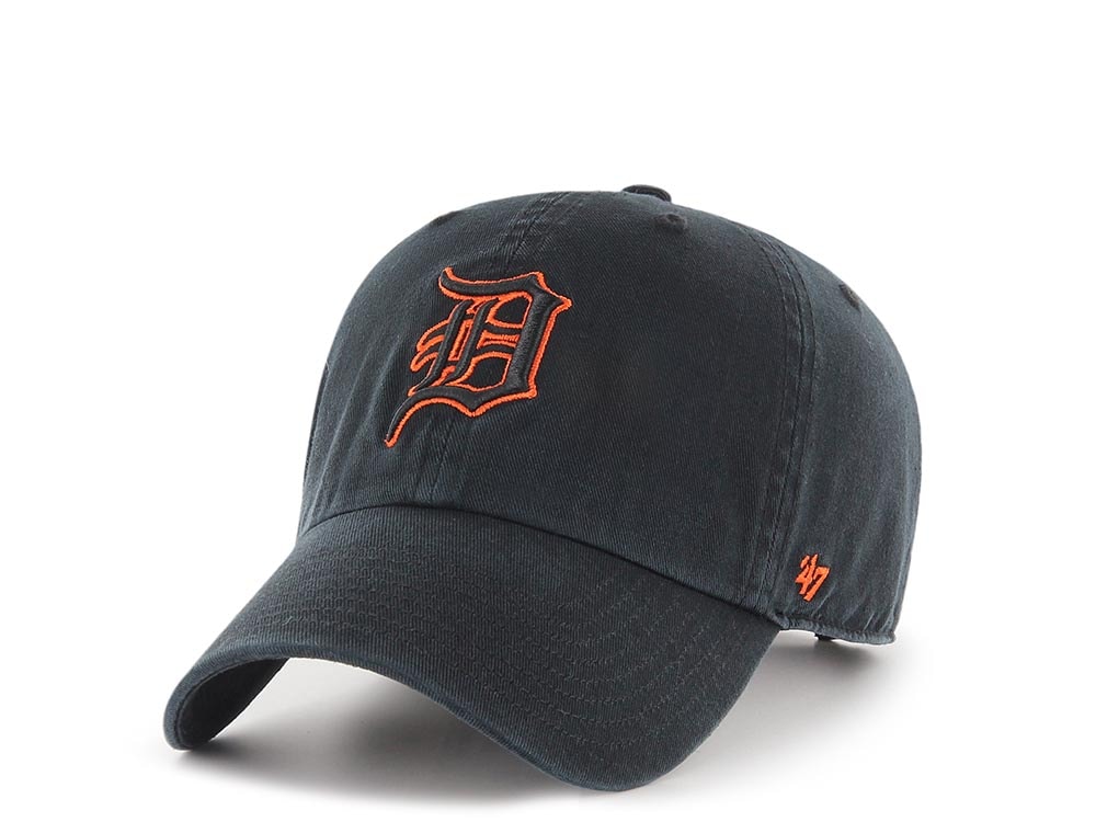47Brand Detroit Tigers Black Clean up Strapback Casquette