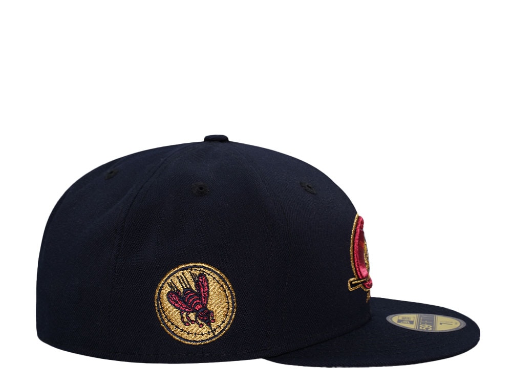 New Era Greenville Hornets Navy Metallic Edition 59Fifty Fitted Casquette