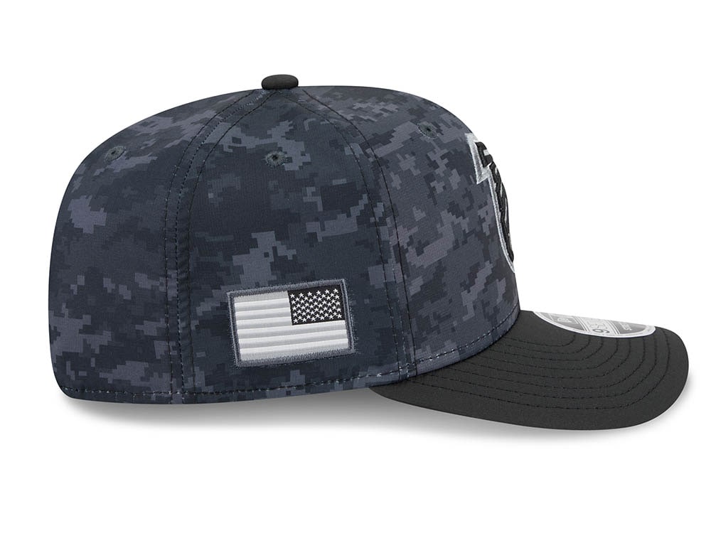 New Era Atlanta Falcons NFL Salute to Service 2026 Digi Camo Black 9Seventy Stretch Snapback Casquette