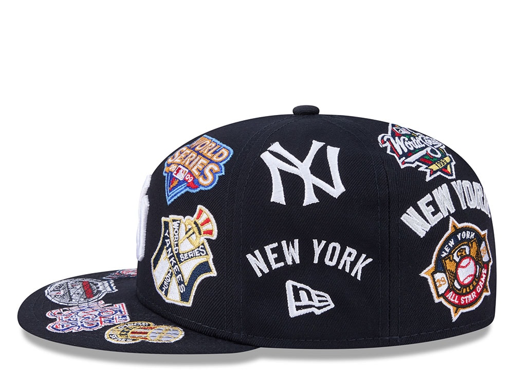 New Era New York Yankees All Over Navy Edition 59Fifty Fitted Casquette