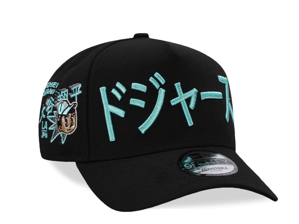 New Era Los Angeles Dodgers Ohtani Kanji Mint Black Prime Edition 9Forty A Frame Snapback Casquette