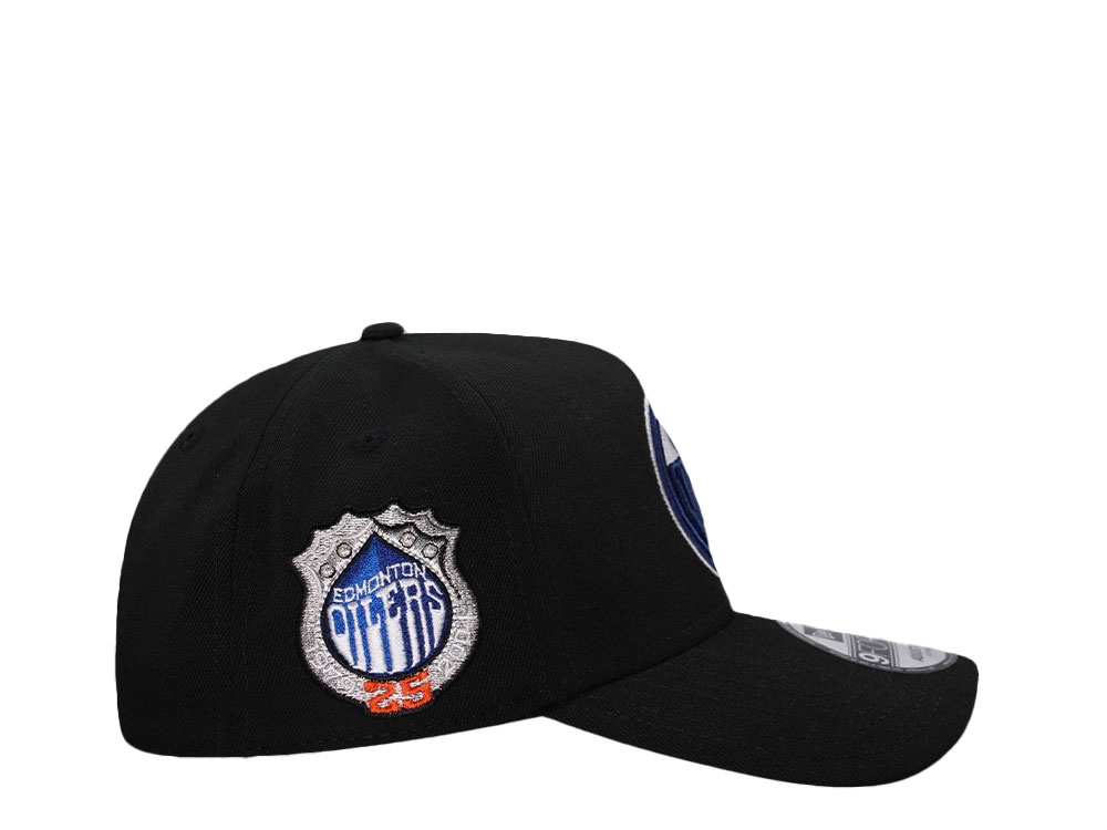 New Era Edmonton Oilers 25th Anniversary Black Classic 9Forty A Frame Snapback Casquette