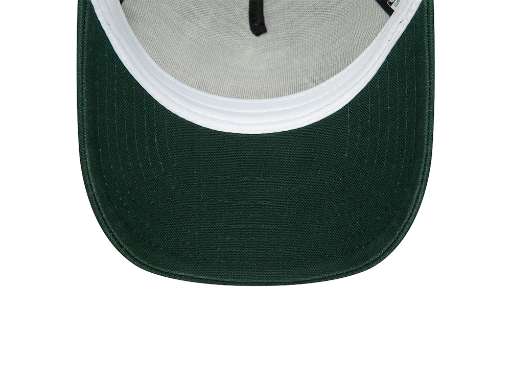 New Era Washed Patch Green A Frame Trucker Snapback Casquette