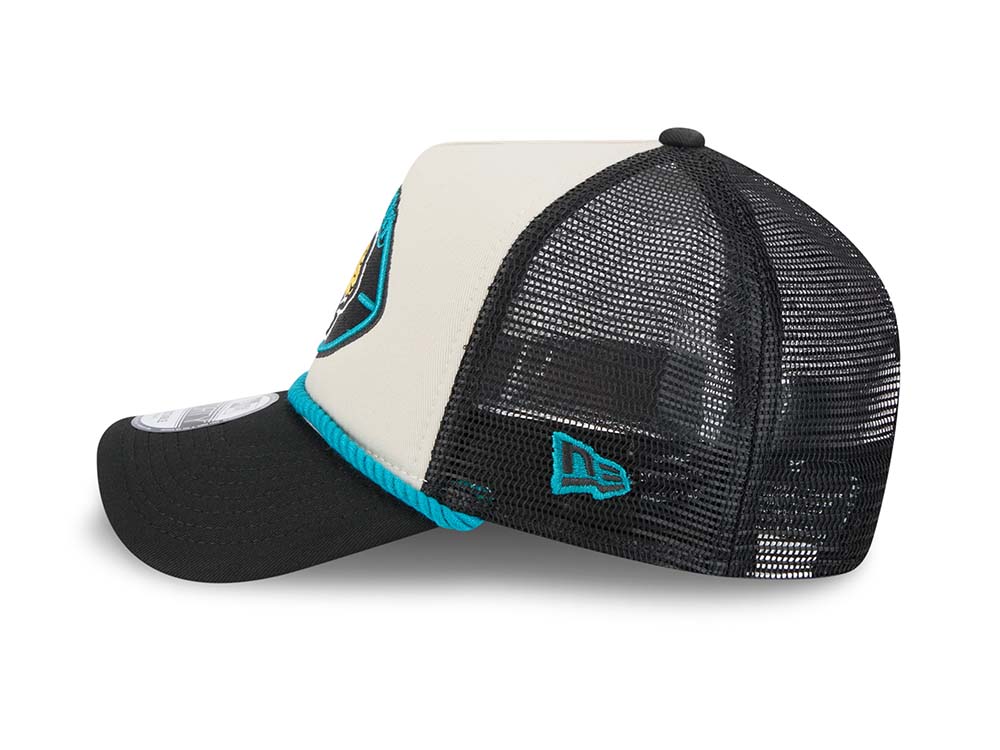 New Era Jacksonville Jaguars Sideline 2024 9Forty A Frame Trucker Snapback Casquette