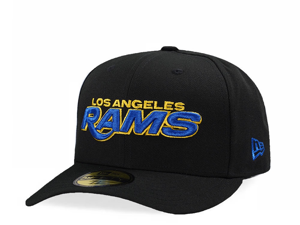 New Era Los Angeles Rams Black Classic Edition Pre Curved 59Fifty Fitted Casquette