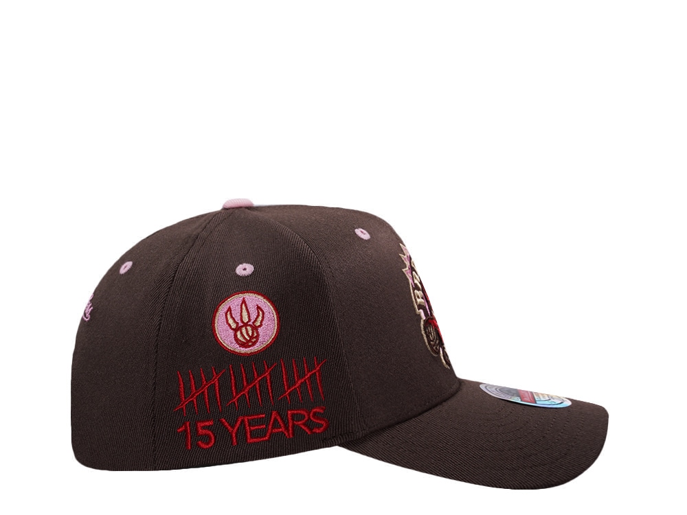 Mitchell & Ness Toronto Raptors 15th Anniversary Hardwood Classic Brown Sugar Edition Snapback Casquette