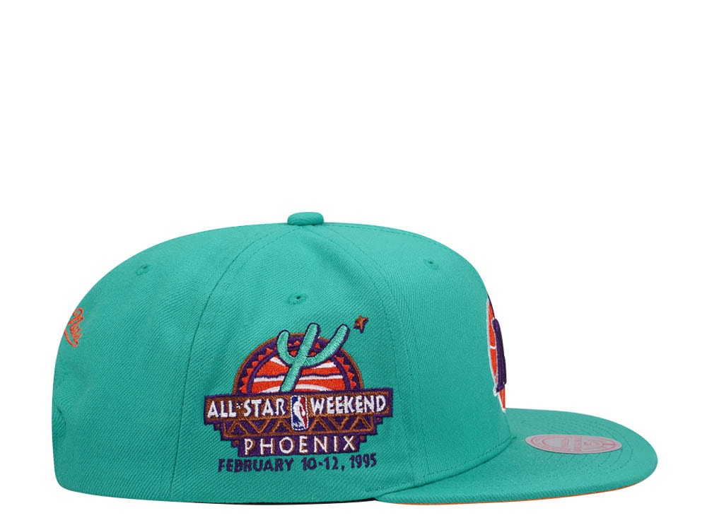 Mitchell & Ness Dallas Mavericks Desert Green Hardwood Classic All Star Weekend Snapback Casquette