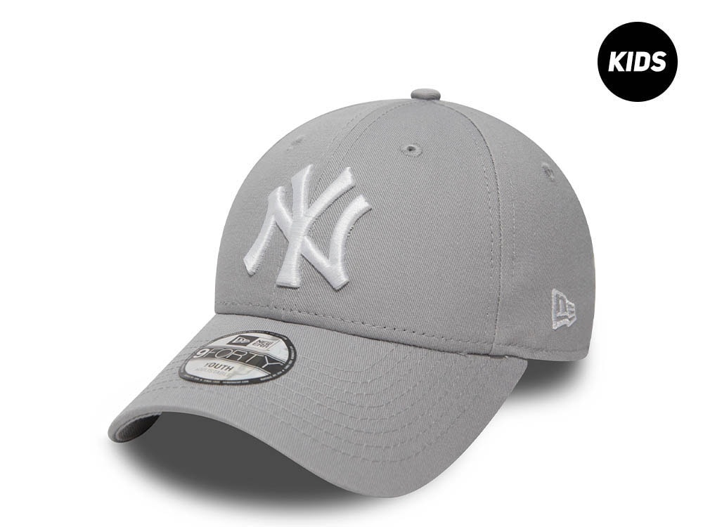 New Era New York Yankees Grey Kids 9Forty Strapback Casquette