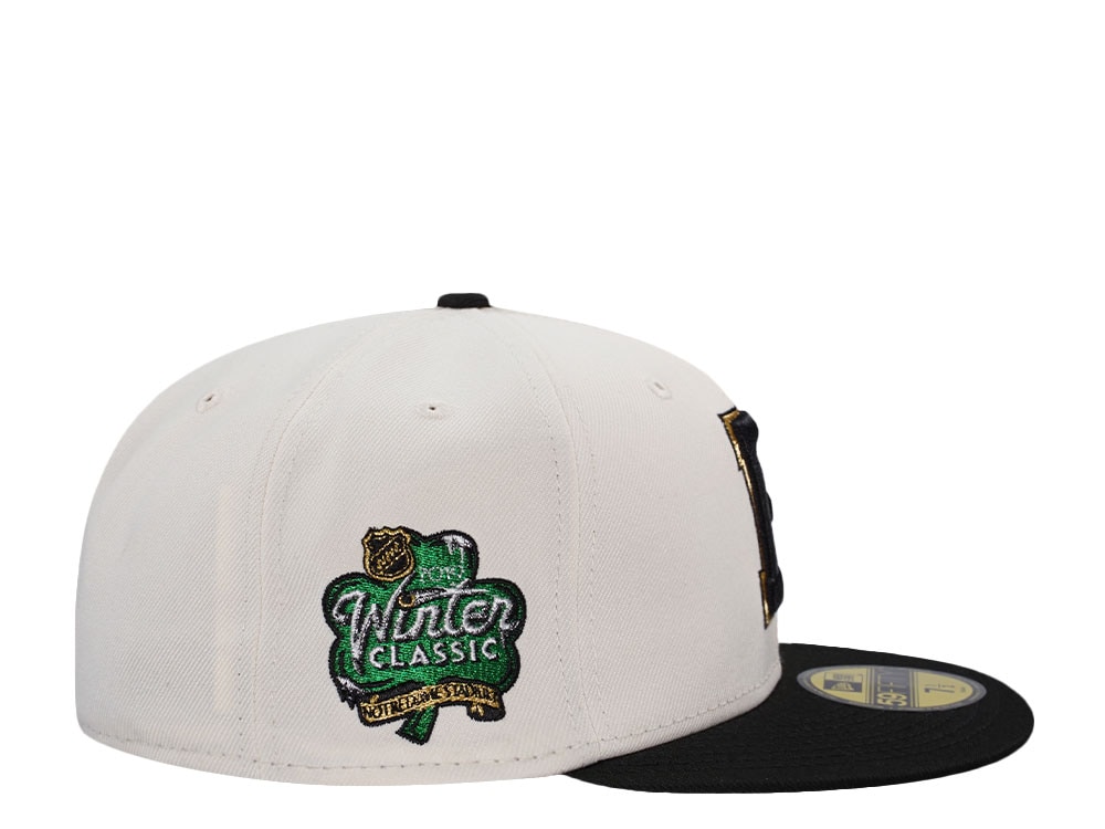 New Era Boston Bruins Winterclassic 2019 Chrome Two Tone Throwback Edition 59Fifty Fitted Casquette