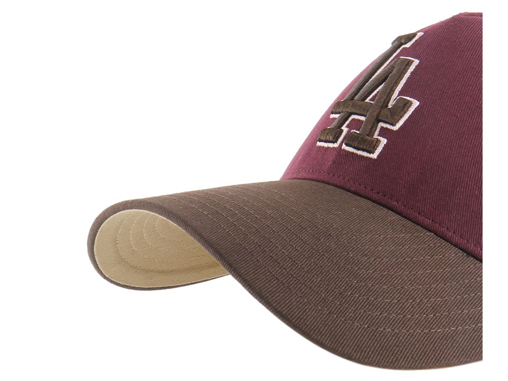 47Brand Los Angeles Dodgers Cooperstown Dark Maroon Edition MVP Snapback Casquette