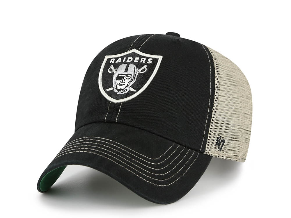 47 Brand Las Vegas Raiders Trawler Black Edition Clean Up Trucker Snapback Casquette