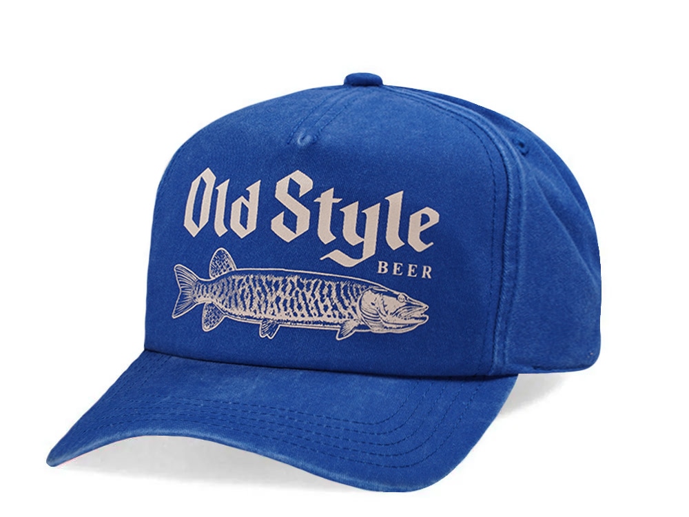 American Needle Walker Old Style Beer Royal Blue Edition Snapback Casquette