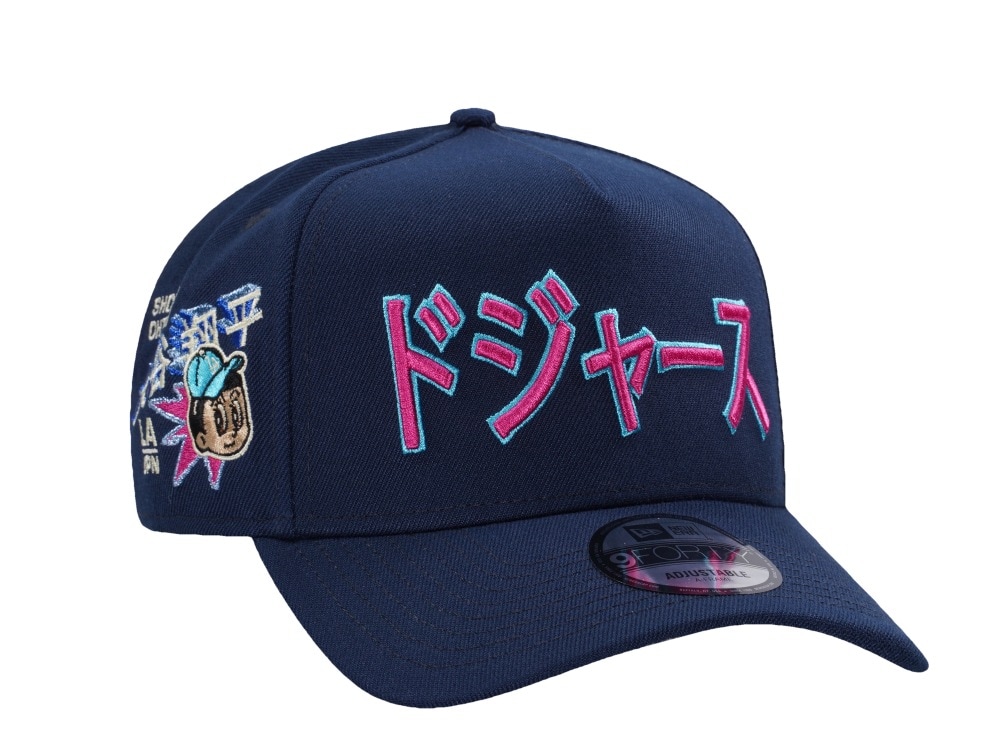 New Era Los Angeles Dodgers Kanji Ohtani Ocean Blue Prime Edition 9Forty A Frame Snapback Casquette