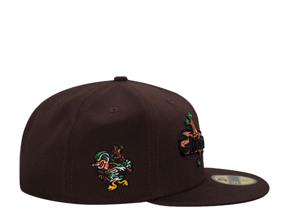 New Era Down East Wood Ducks Brown Prime Edition 59Fifty Fitted Casquette