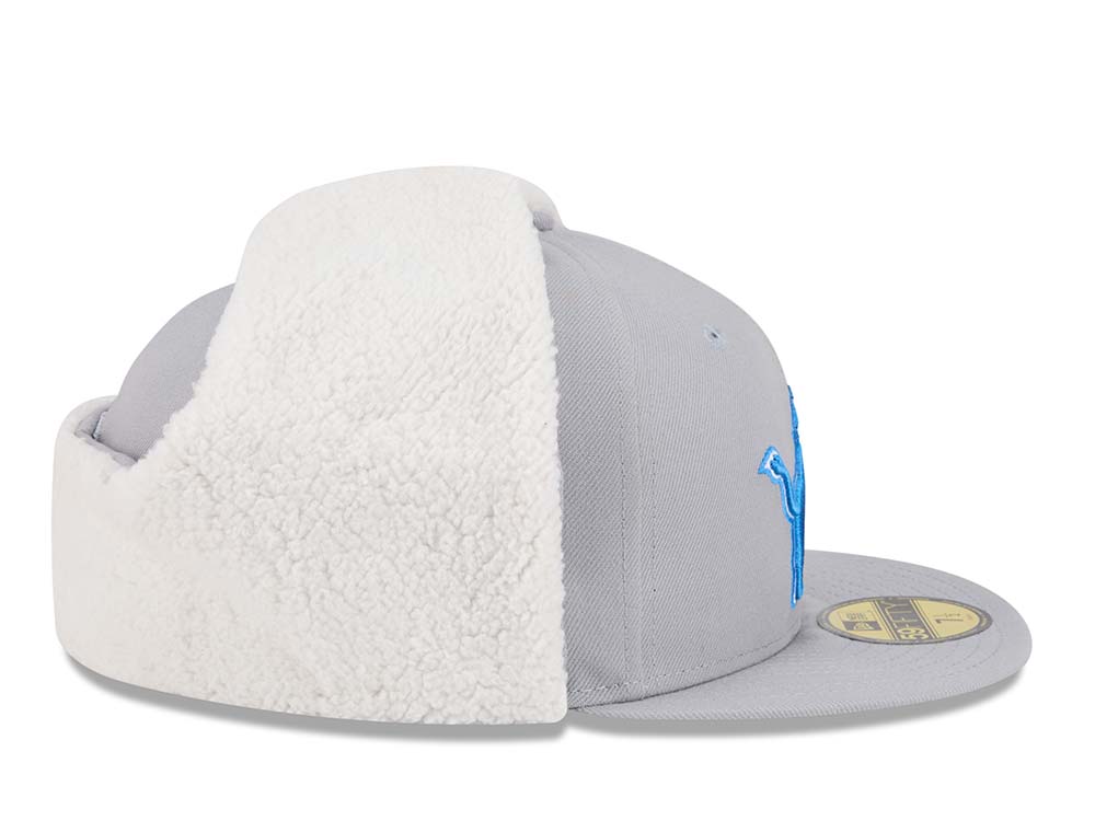 New Era Detroit Lions Classic Gray 59Fifty Dogear Fitted Casquette
