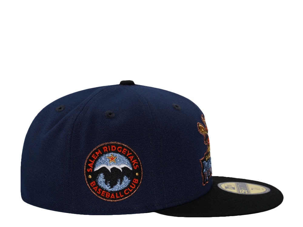New Era Salem Ridge Yaks Metallic Navy Two Tone Edition 59Fifty Fitted Casquette