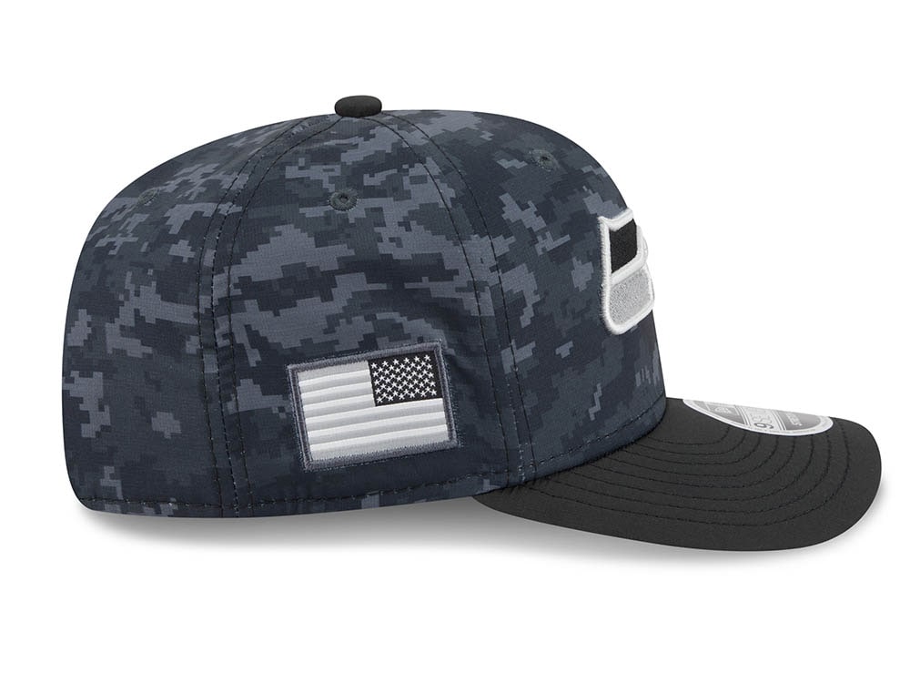 New Era Seattle Seahawks NFL Salute to Service 2026 Digi Camo Black 9Seventy Stretch Snapback Casquette