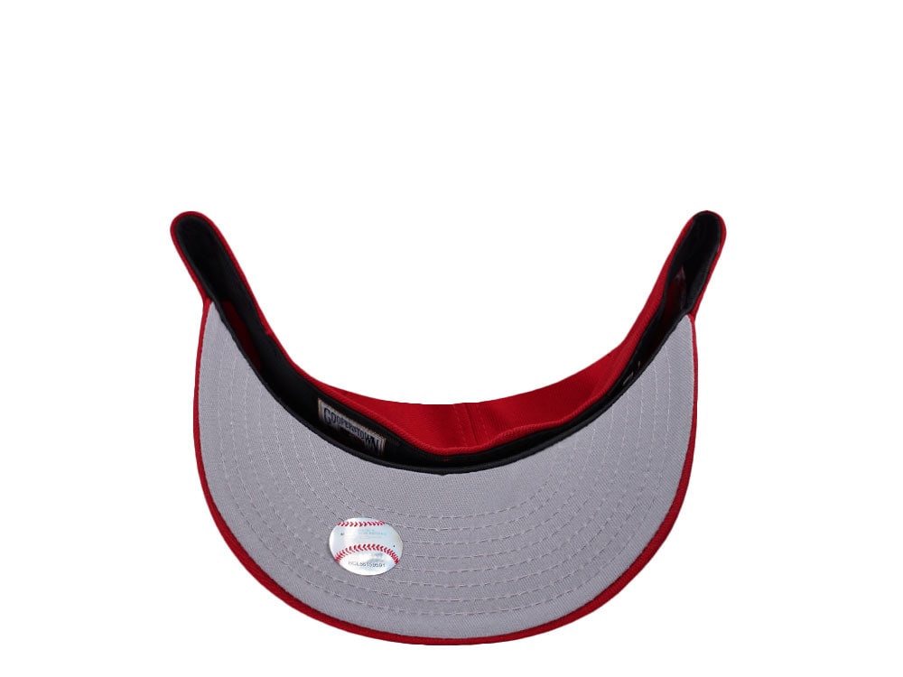 New Era New York Yankees World Series 1999 Scarlet Prime Edition 59Fifty Pre Curved Fitted Casquette