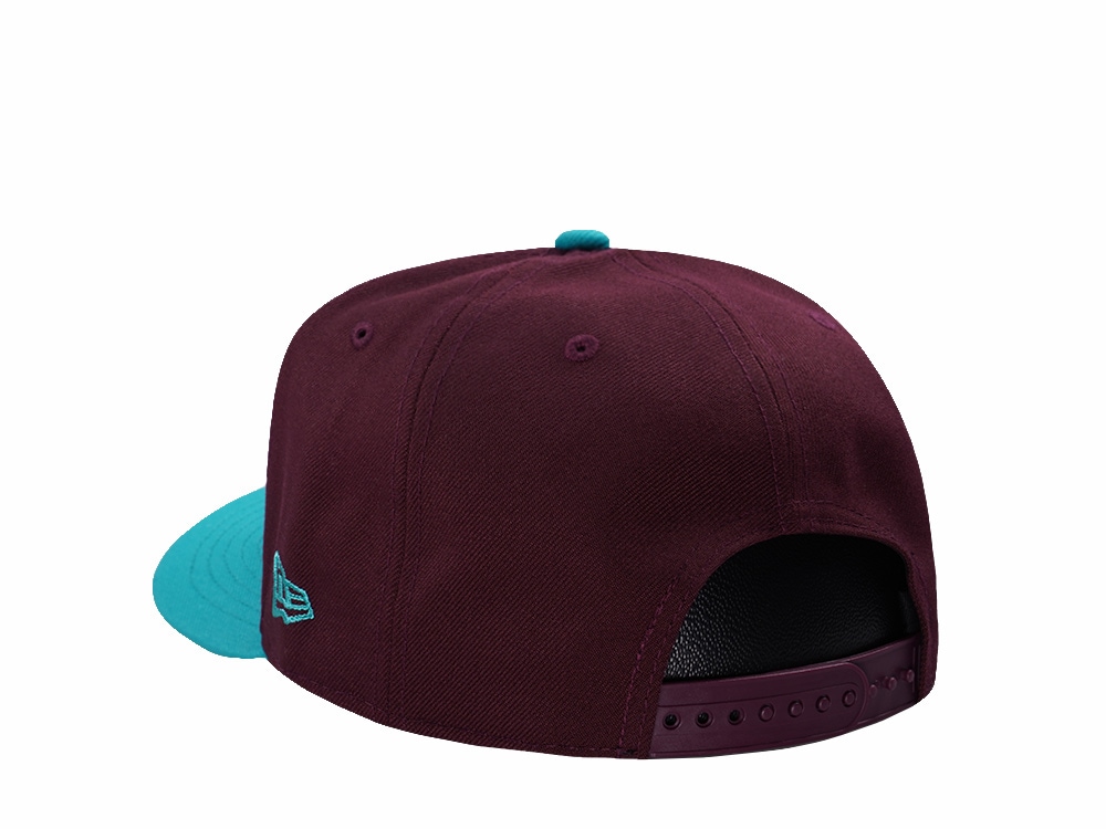 New Era Anaheim Ducks 30th Anniversary Maroon Two Tone Edition 9Fifty A Frame Snapback Casquette