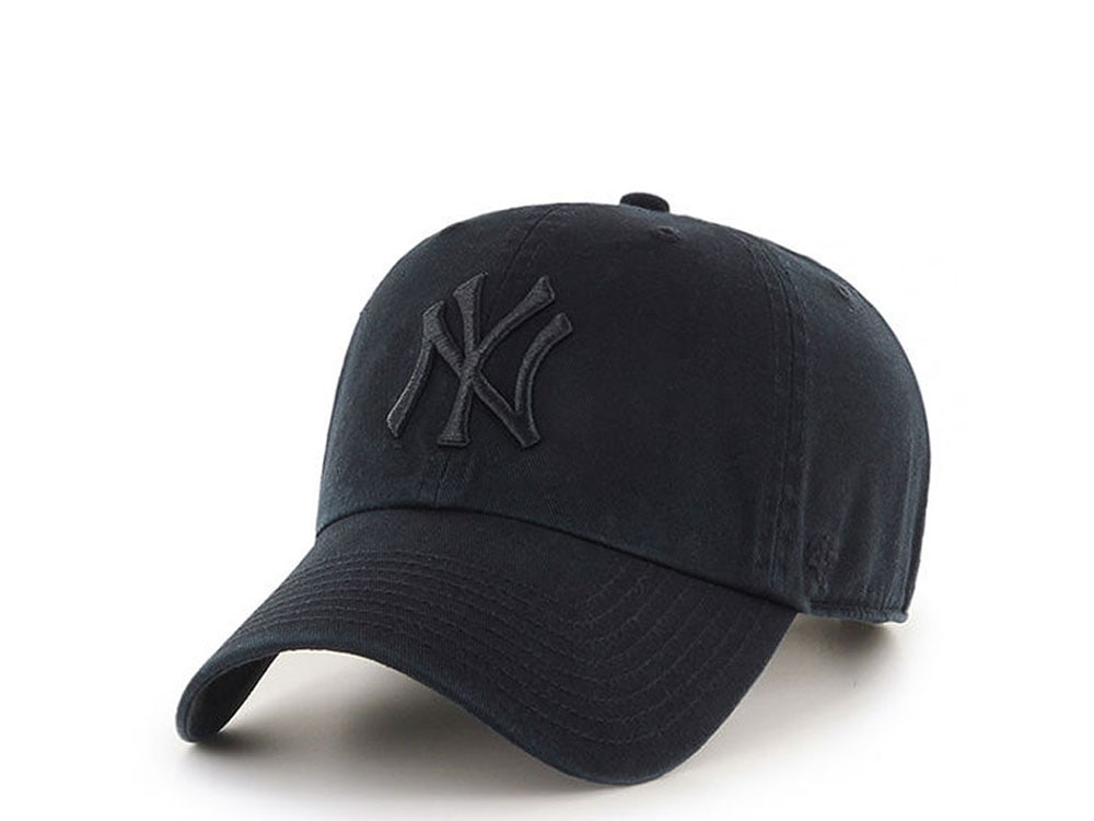 47Brand New York Yankees Black Edition Clean Up Strapback Casquette