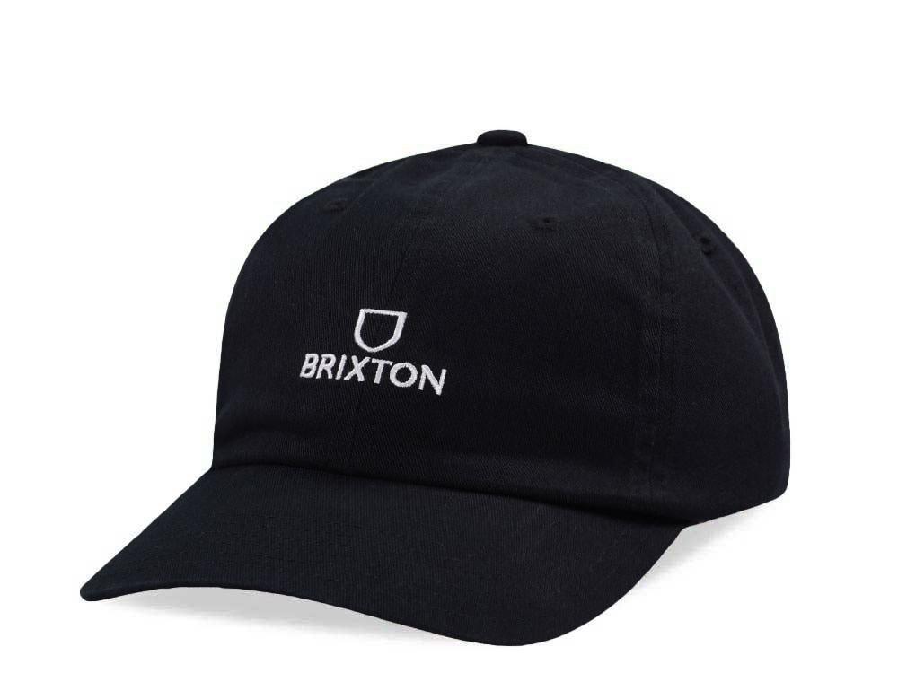 Brixton Logo Black Strapback Casquette