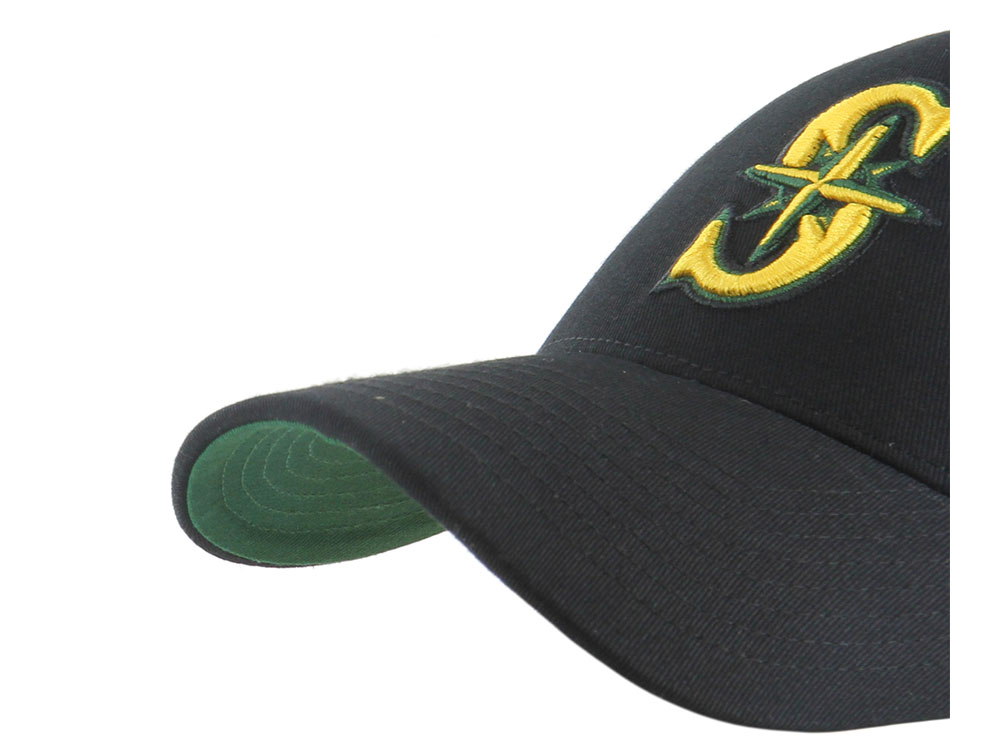 47Brand Seattle Mariners Cooperstown Black Edition MVP Snapback Casquette