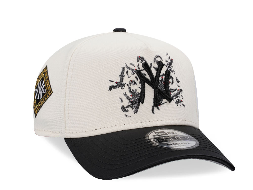 New Era New York Yankees World Series 1952 Chrome Crow Satin Two Tone 9Forty A Frame Snapback Casquette