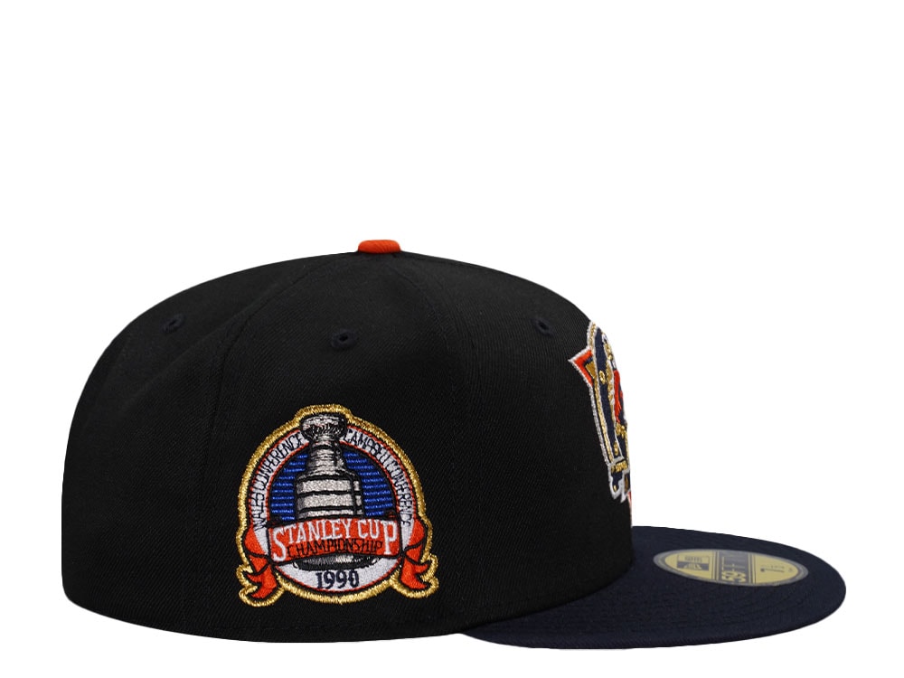 New Era Edmonton Oilers Stanley Cup Champions 1990 Black Two Tone Edition 59Fifty Fitted Casquette