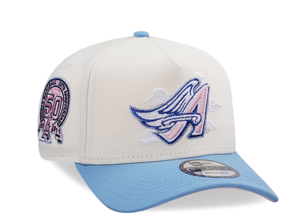 New Era Anaheim Angels 50th Anniversary Clouds Chrome Two Tone Edition 9Forty A Frame Snapback Casquette