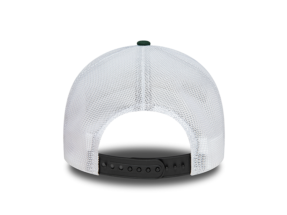 New Era Washed Patch Green A Frame Trucker Snapback Casquette
