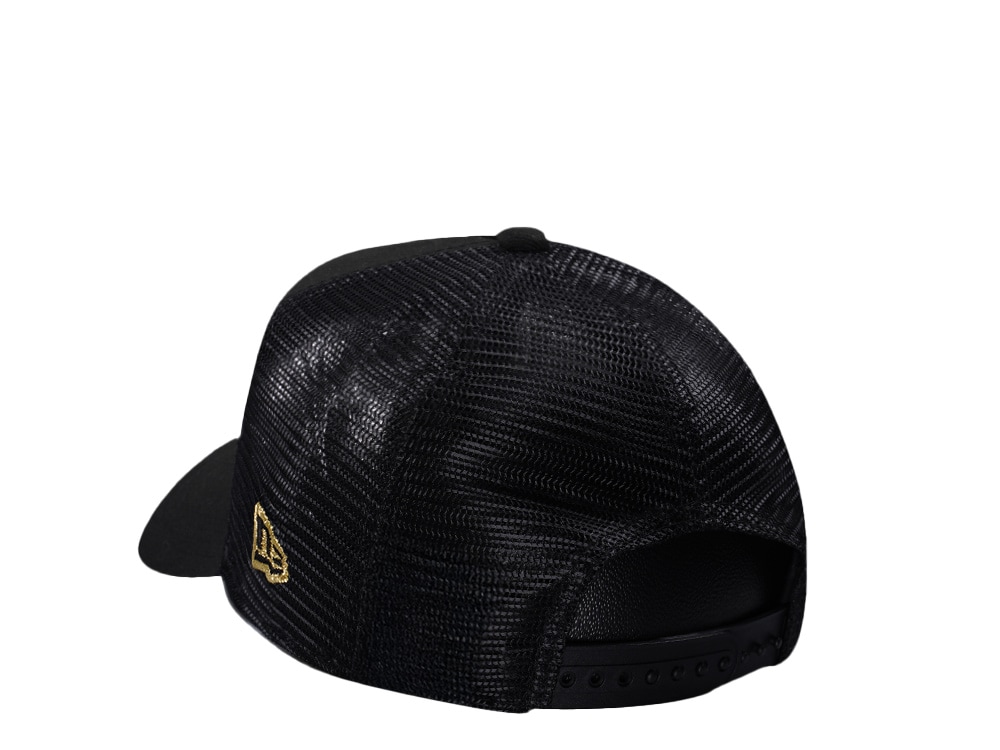 New Era Tampa Bay Lightning Metallic Gold Black Edition 9Forty A Frame Trucker Snapback Casquette